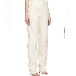 MUGLER White spiral jeans - size 12 - Brand New